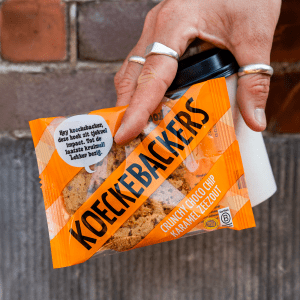 Crunchy Choco Chip Karamel Zeezout (10 Grote Koeken)